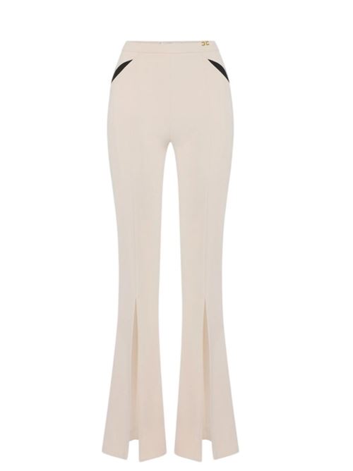 Pantaloni in crêpe leggero con cut-out e spacchi ELISABETTA FRANCHI | PA15961E2.E83